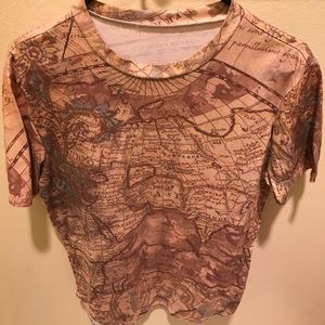 Atlas printed longline shirt